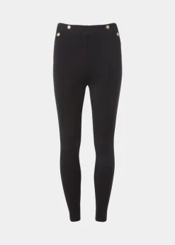Et Vous Black Button Leggings
