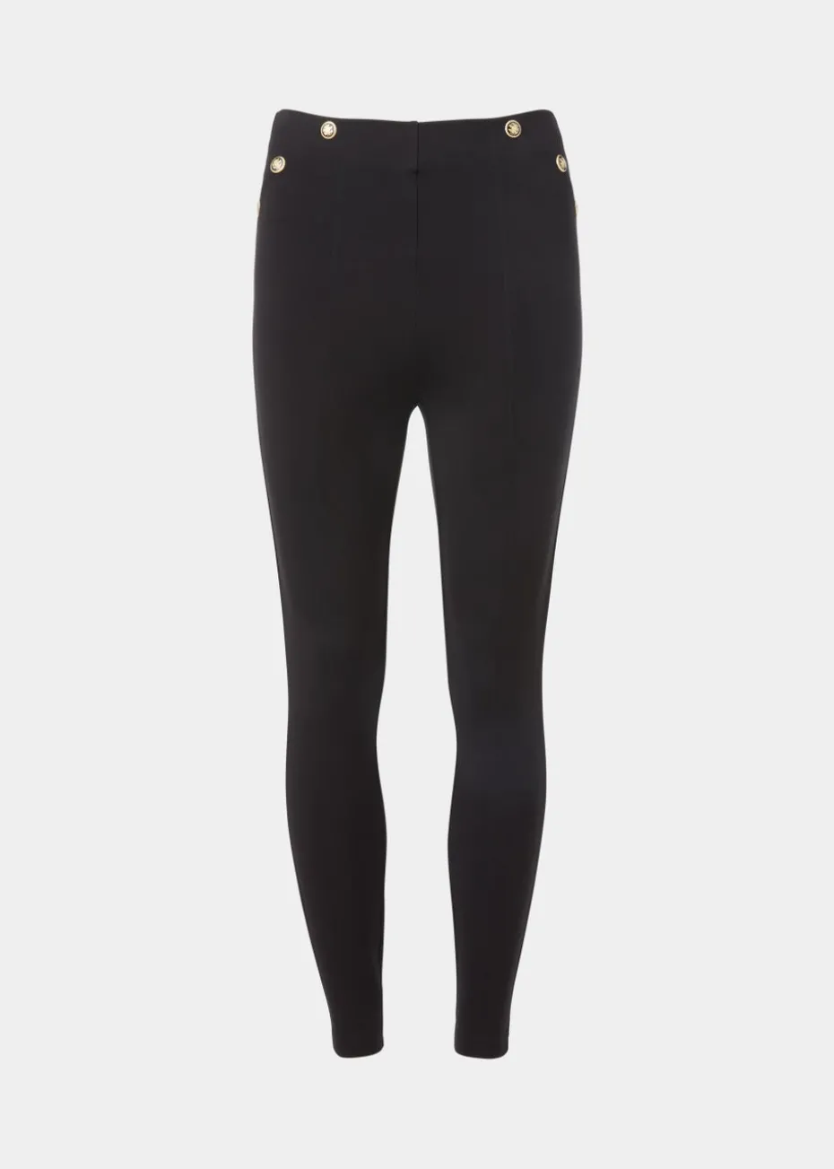 Et Vous Black Button Leggings
