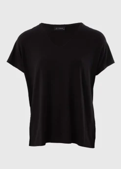 Et Vous Black V-Neck T-Shirt