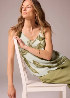 Et Vous Leaf Pattern Cami Top
