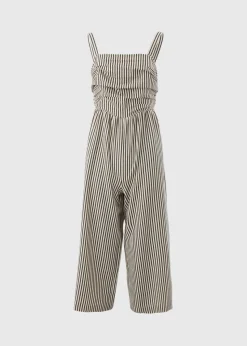 Et Vous Monochrome Stripe Textured Jumpsuit