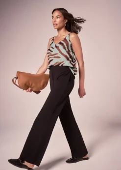 Et Vous Sage Zebra Cami Top