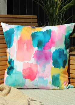 Evans Lichfield Watercolours Outdoor Filled Cushion (43cm x 43cm x 8cm)