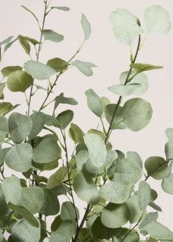 Faux Eucalyptus Tree In Black Pot