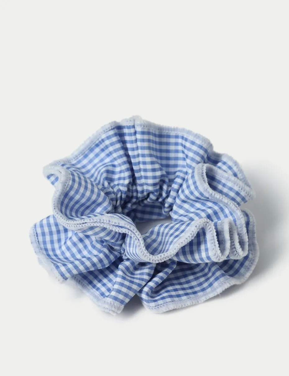 Flitzy Back To School Blue Scrunchie