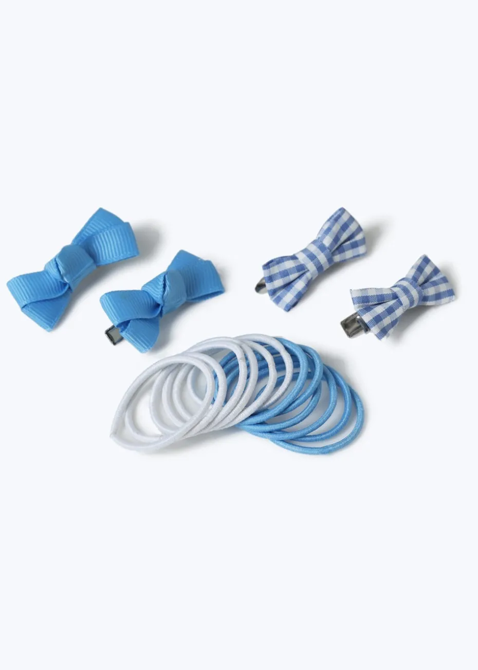 Flitzy Back To School Blue Hair Set