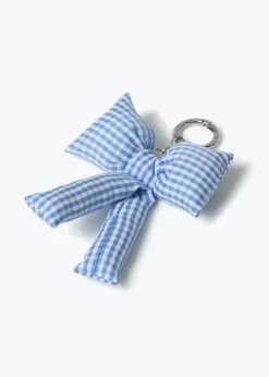 Flitzy Back To School Gingham Bow Keyring