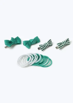 Flitzy Back To School Green Hair Set