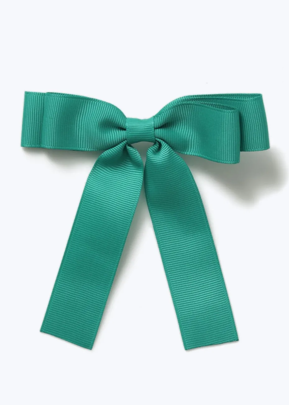 Flitzy Back To School Green Bow Clip