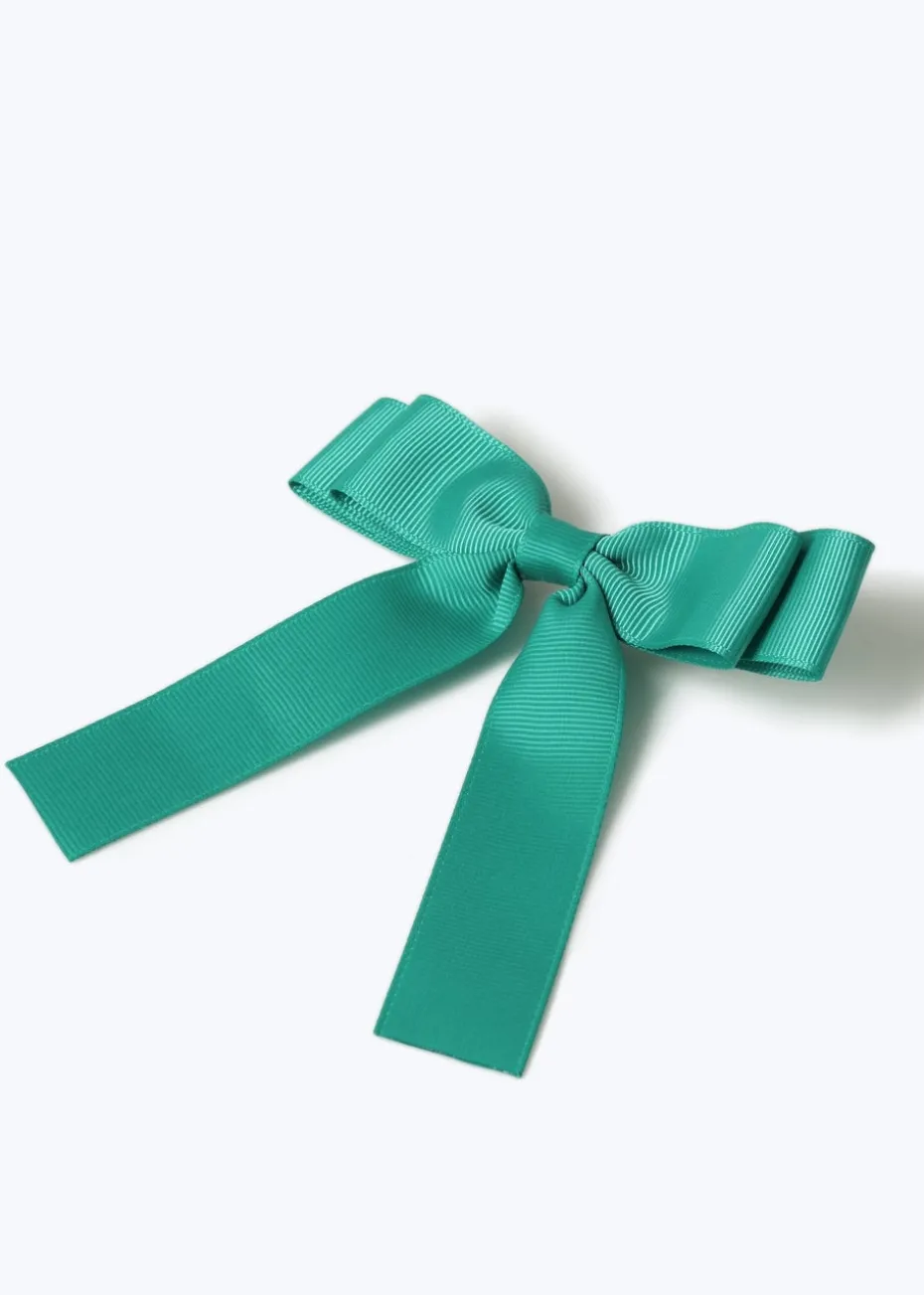Flitzy Back To School Green Bow Clip