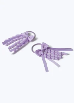 Flitzy Purple Bow Hair Bobbles