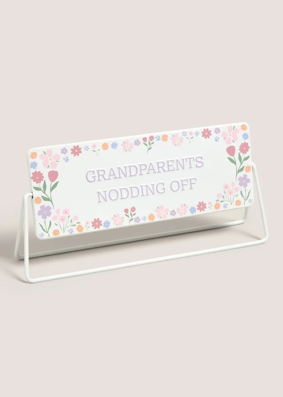 Floral Grandparent Sign