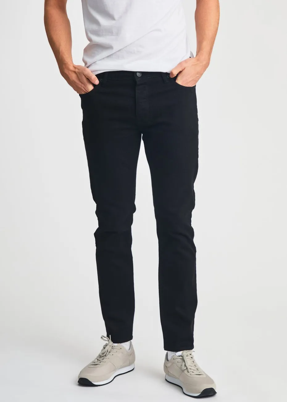 French Connection Black Cotton Slim Fit Stretch Jeans