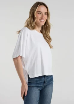 French Connection Black 3-Pack Cotton Crew Neck Boxy Fit Short Sleeve T-Shirts