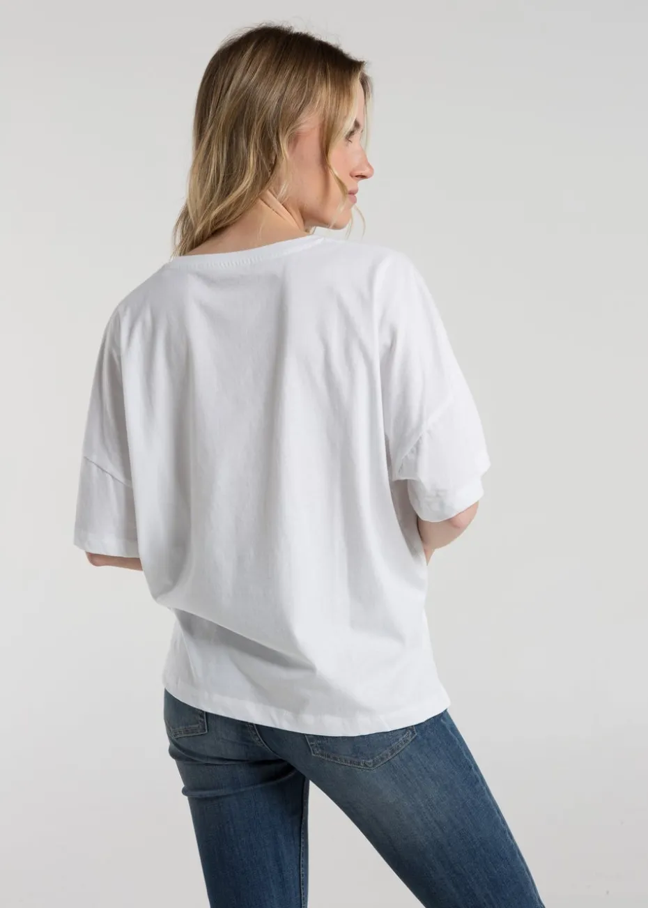 French Connection Black 3-Pack Cotton Crew Neck Boxy Fit Short Sleeve T-Shirts