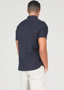 French Connection Blue 2 Pack Cotton Short Sleeve Oxford Shirts