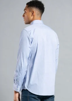 French Connection Blue Cotton Long Sleeve Oxford Shirt