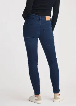 French Connection Blue Cotton Blend Stretch High Rise Skinny Denim Jeans