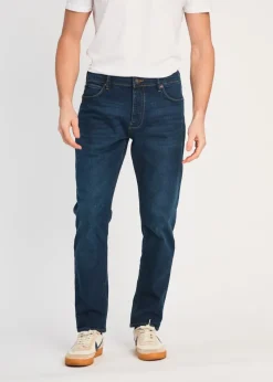 French Connection Dark Blue Cotton Slim Fit Stretch Jeans
