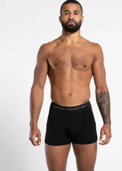 French Connection Grey/Black Cotton Boxers (Pack of 5)