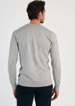 French Connection Light Grey Crew Neck Long Sleeve Knitted Jumper