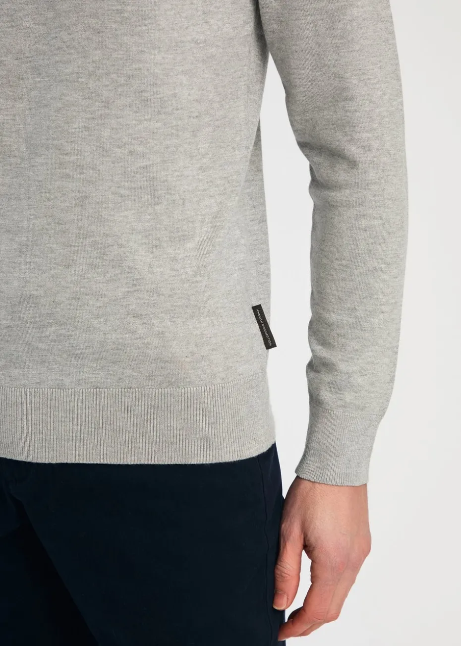 French Connection Light Grey Crew Neck Long Sleeve Knitted Jumper