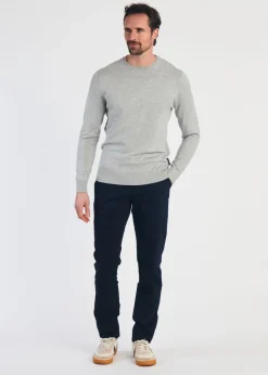 French Connection Light Grey Crew Neck Long Sleeve Knitted Jumper