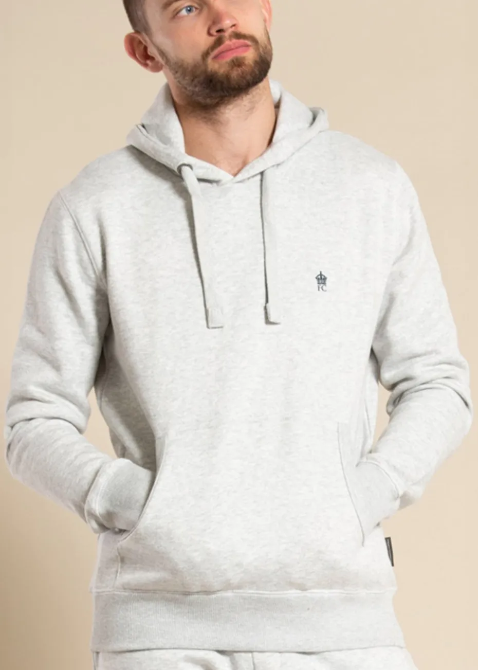 French Connection Light Grey Cotton Blend Hoody
