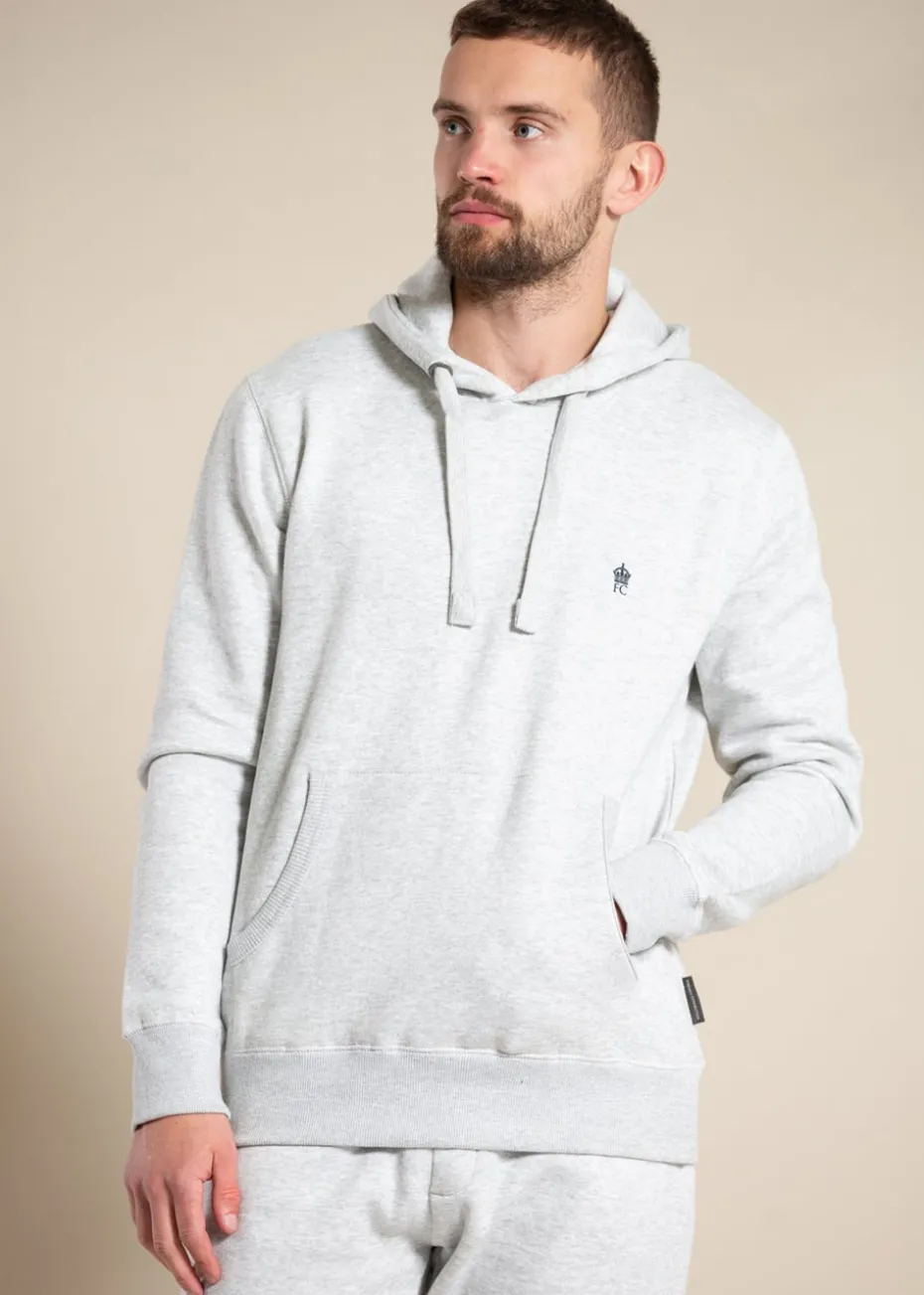 French Connection Light Grey Cotton Blend Hoody