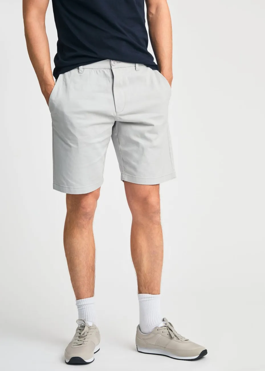 French Connection Light Grey Cotton Chino Shorts