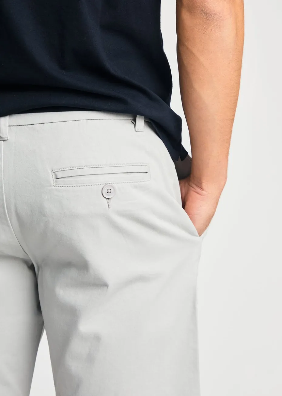 French Connection Light Grey Cotton Chino Shorts