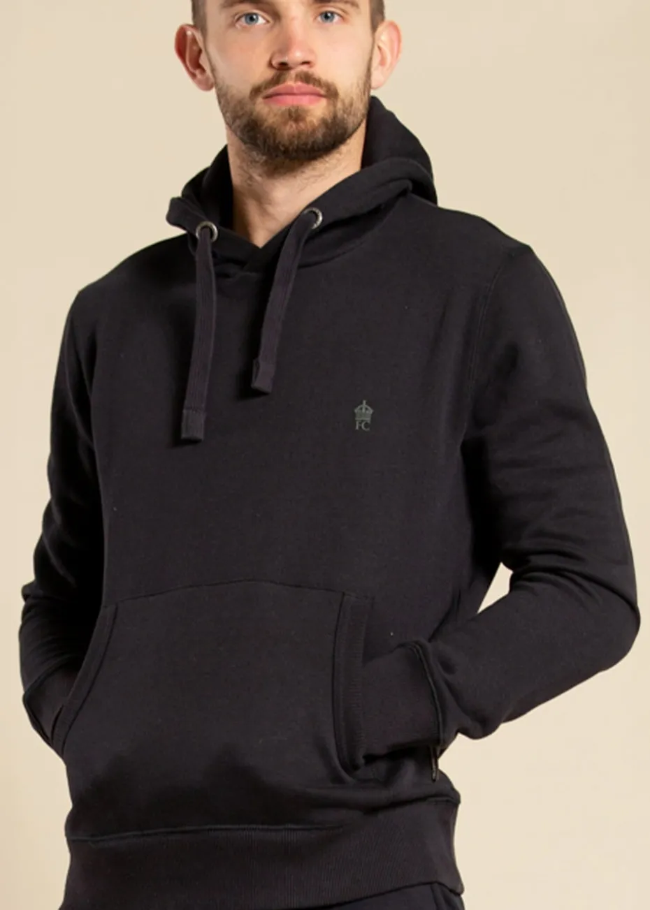 French Connection Navy Cotton Blend Hoody