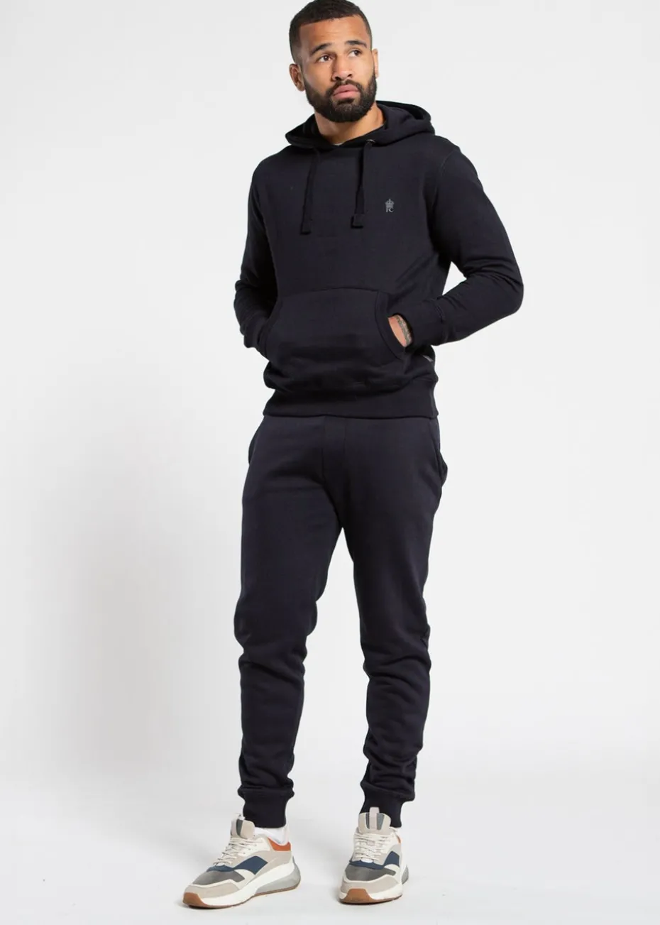 French Connection Navy Cotton Blend Joggers