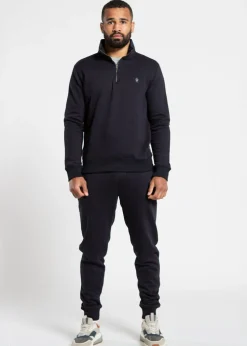 French Connection Navy Cotton Blend Joggers