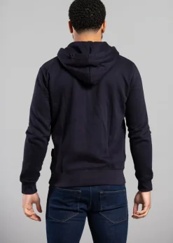 French Connection Navy Cotton Blend Zip Hoody