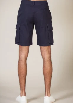 French Connection Navy Cotton Cargo Shorts 2 Pack