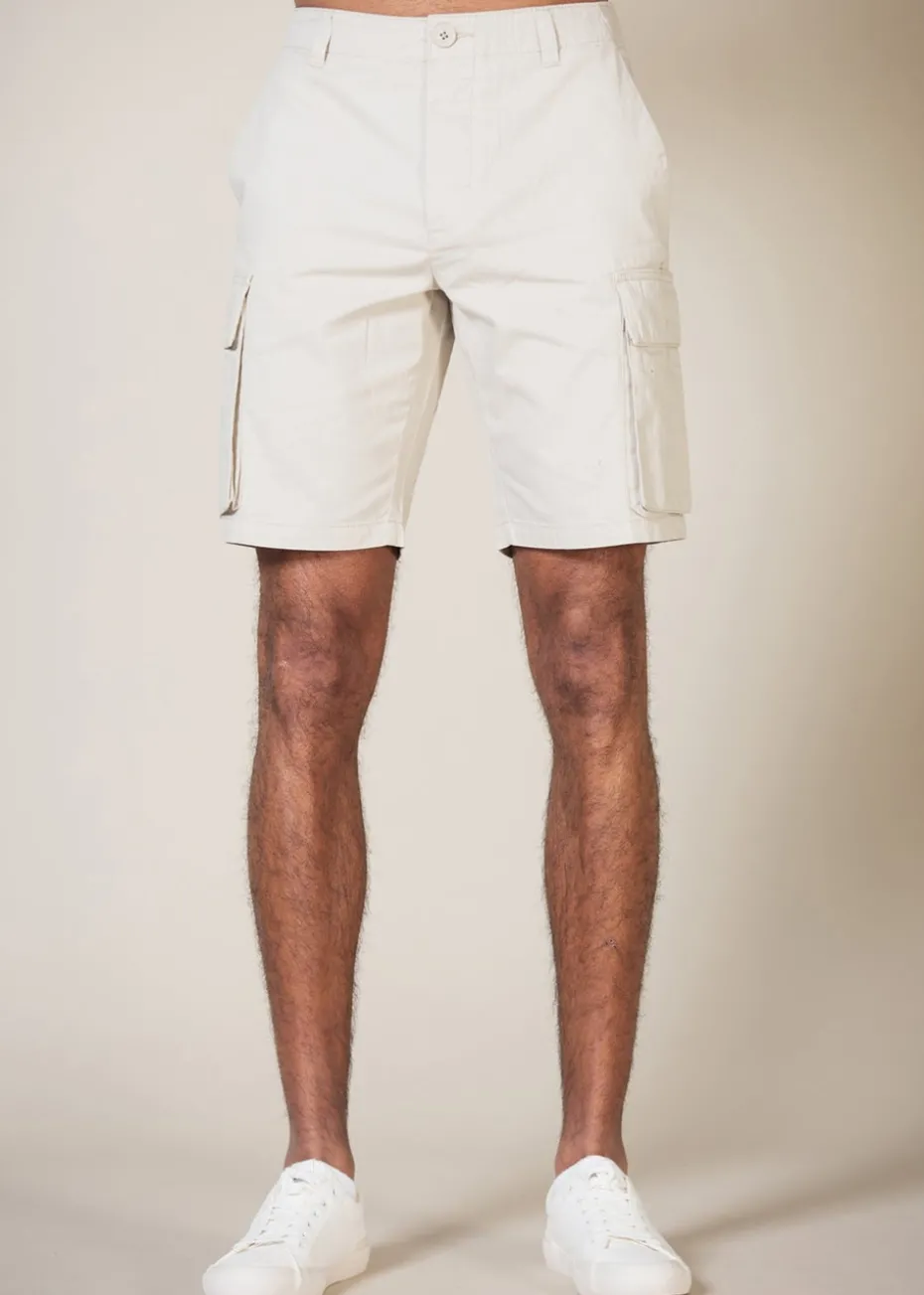 French Connection Navy Cotton Cargo Shorts 2 Pack