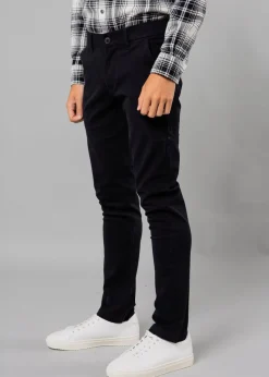 French Connection Navy Cotton Regular Fit Chino Trousers