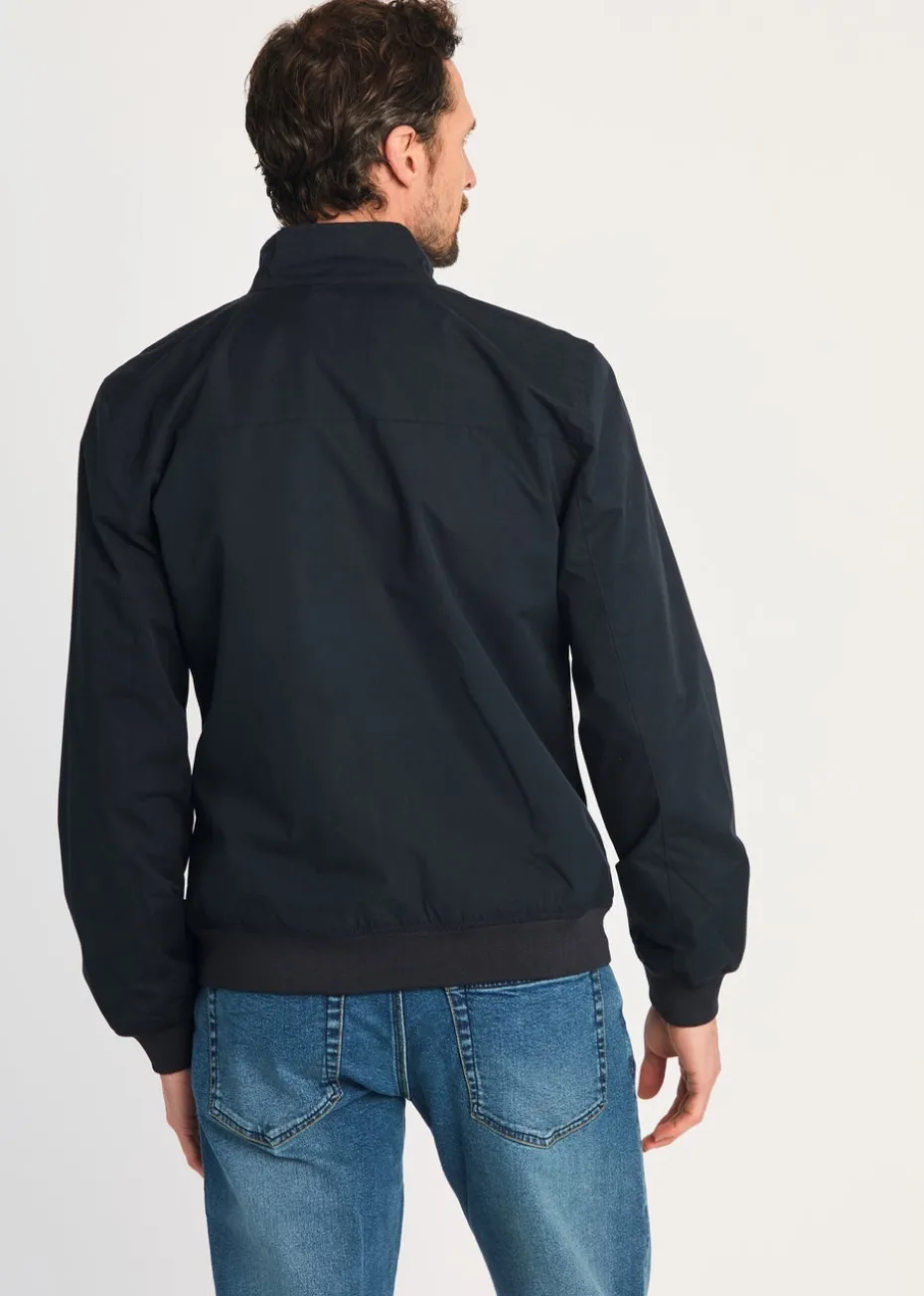 French Connection Navy Funnel Neck Harrington Jacket