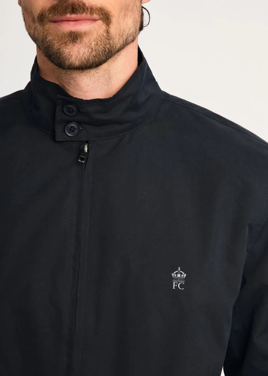 French Connection Navy Funnel Neck Harrington Jacket