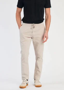 French Connection Stone Linen Blend Cuffed Trousers