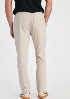 French Connection Stone Linen Blend Cuffed Trousers