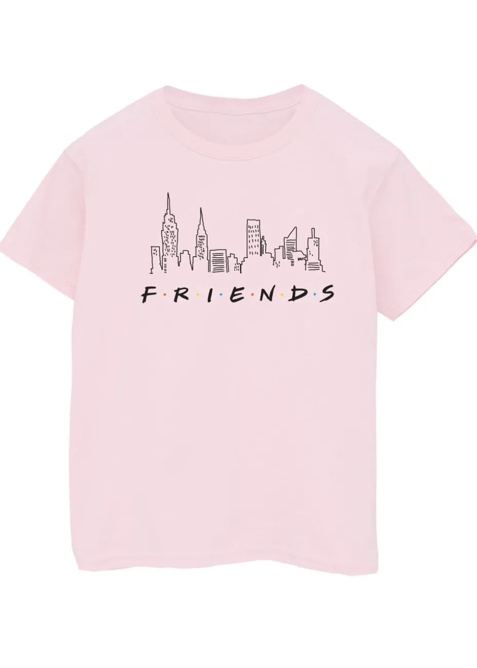 Friends Kids Baby Pink Skyline Printed T-Shirt (3-13 yrs)