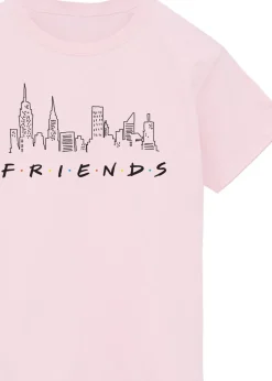 Friends Kids Baby Pink Skyline Printed T-Shirt (3-13 yrs)