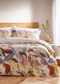 furn. Amarosa Abstract Floral Duvet Cover Set Pink