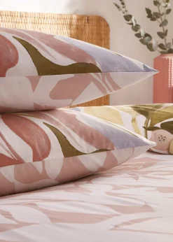 furn. Amarosa Abstract Floral Duvet Cover Set Pink