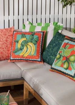 furn. Anemone Bananas Printed Outdoor Outdoor Cushion