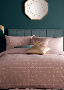 furn. Bee Deco Geometric Duvet Cover Set