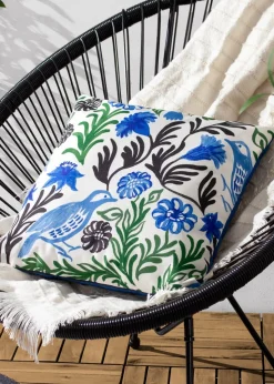 furn. Blue Aljento Filled Outdoor Cushions (43cm x 43cm x 8cm)