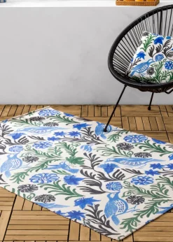 furn. Blue Aljento Filled Outdoor Cushions (43cm x 43cm x 8cm)